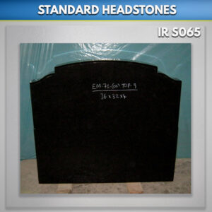 Black Top9 Standard Headstone Ireland